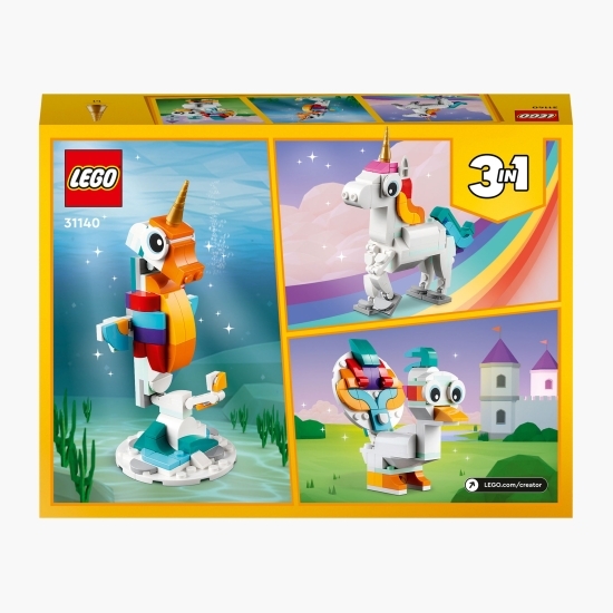 Unicorn magic, 31140 Creator 3 în 1, 145 piese, +7 ani