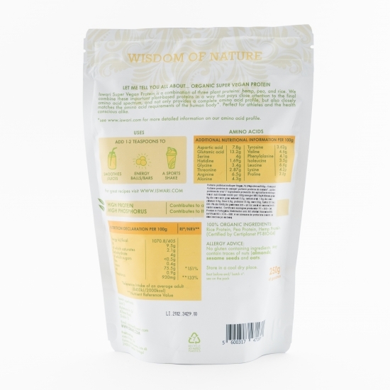Pulbere proteică eco super vegan 250g