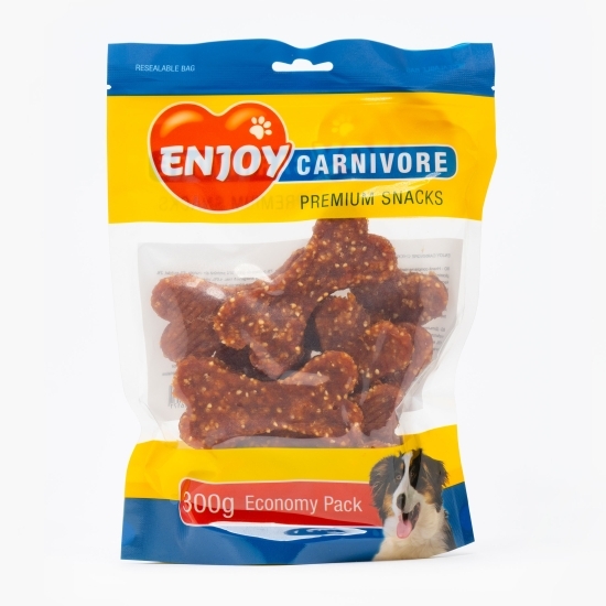 Recompense pentru câini, 300g, oase cu pui și orez Enjoy Carnivore