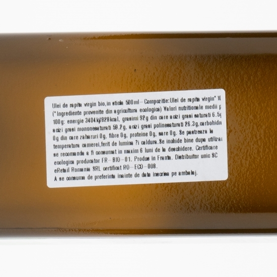 Ulei de rapiță virgin eco 500ml