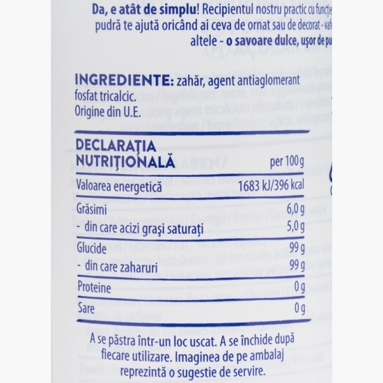 Zahăr pudră, dozator 250g