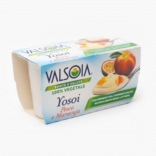 Produs fermentat din soia cu piersici și maracuja 2x125g
