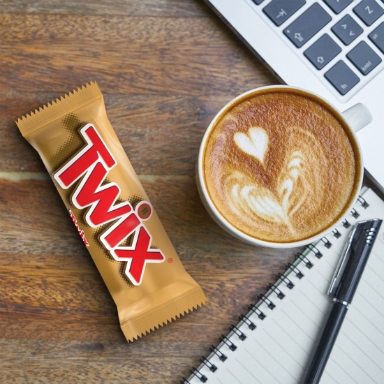 Baton cu biscuit și caramel învelit în ciocolată cu lapte 4x50g