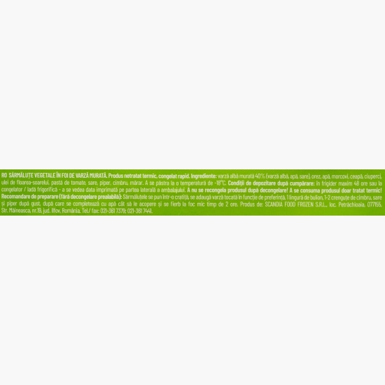 Sărmăluțe vegetale, 720g