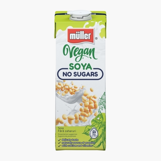 Băutură vegetală pe bază de soia, fără zaharuri 1l