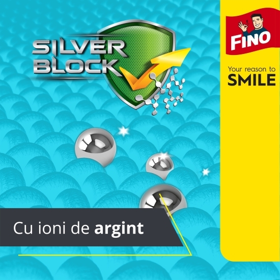 Lavete multifuncționale cu ioni de argint Silver Block 2 buc