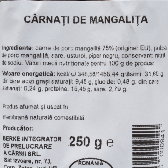 Cârnați de Mangalița 250g