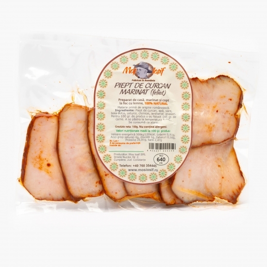 Piept de curcan marinat 100g