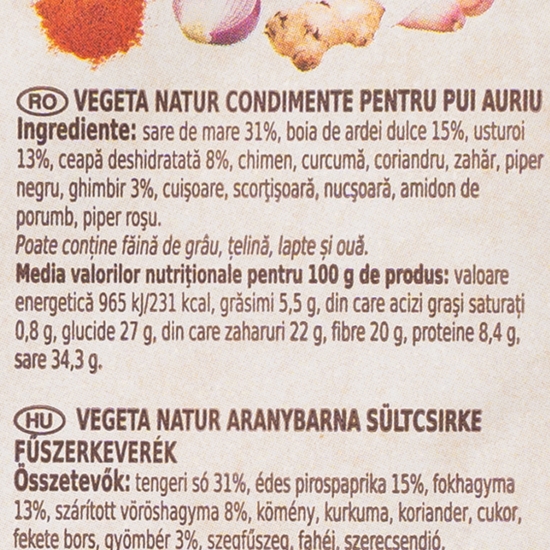 Condimente pentru pui auriu 20g