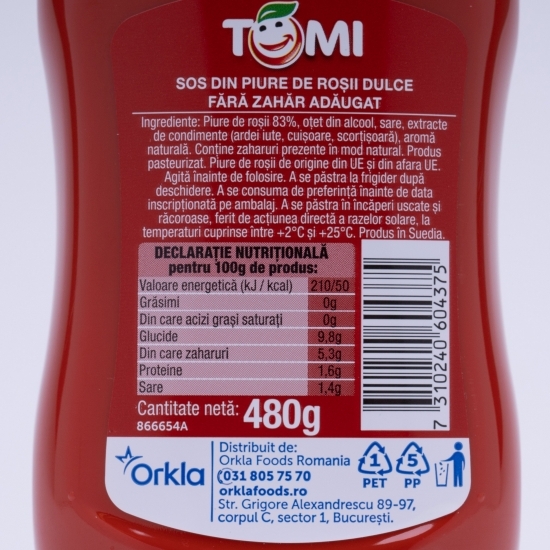 Ketchup neîndulcit 480g