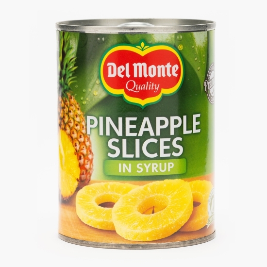 Ananas rondele în sirop, conservă 570g