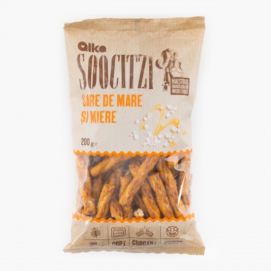 Soocitzi cu sare de mare și miere 200g