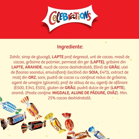 Sticlă cu bomboane de ciocolată 296g