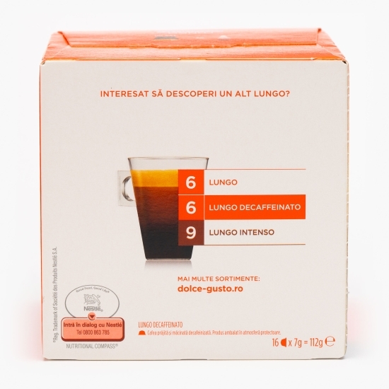 Lungo Decaffeinato 16 băuturi 112g, capsule cafea 