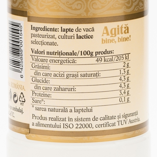 Lapte bătut 2% grăsime, 400g