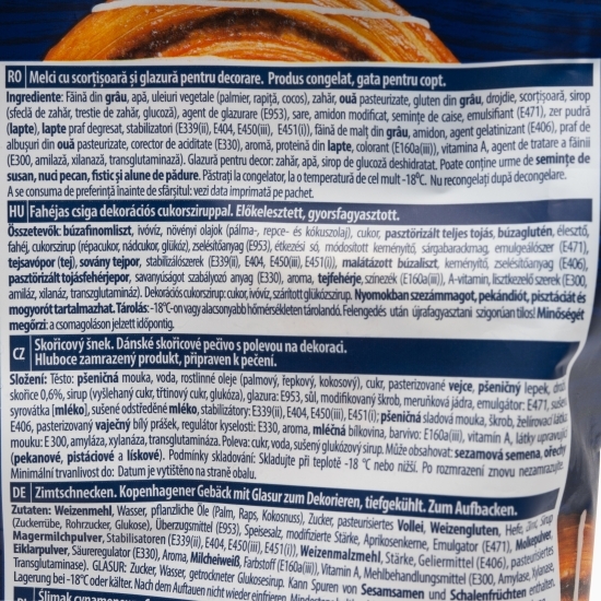 Melci cu scorțișoară și glazură pentru decorare, 4 buc, 397g