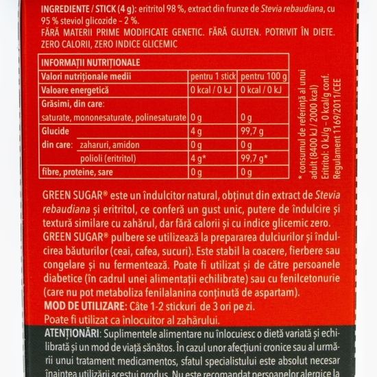 Îndulcitor natural (4g x 25 sticks)