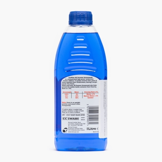 Soluție concentrată pentru spălat parbrizul vară/iarnă 1l