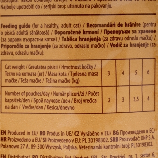 Hrană umedă pentru pisici adulte, cu pui, 100g