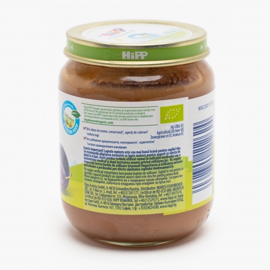 Piure ecologic de prune, +4 luni, 125g