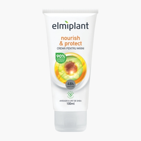 Cremă de mâini Nourish&Protect, avocado și unt de shea, 100ml