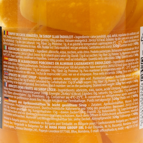 Compot de caise 680g