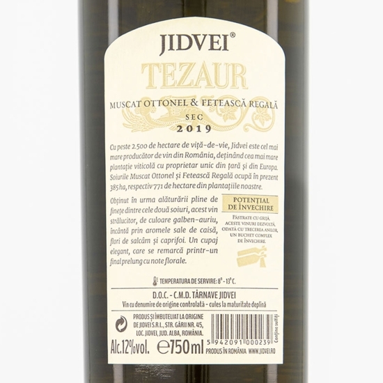 Vin alb sec Muscat Ottonel & Fetească Regală 750ml