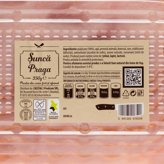 Șuncă Praga 250g