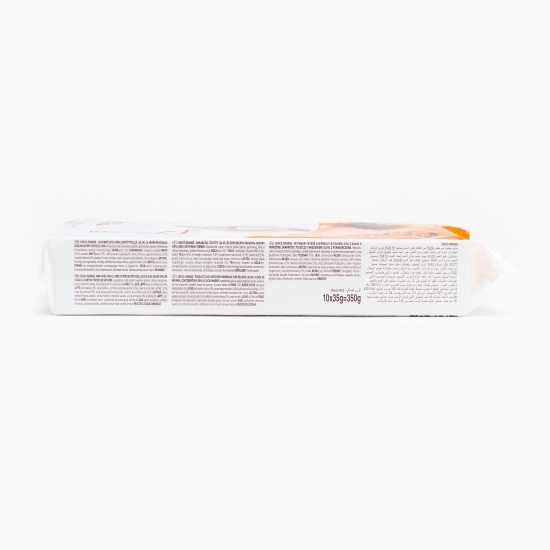 Mini prăjituri cu umplutură de portocale și glazură de cacao 350g (10x35g)