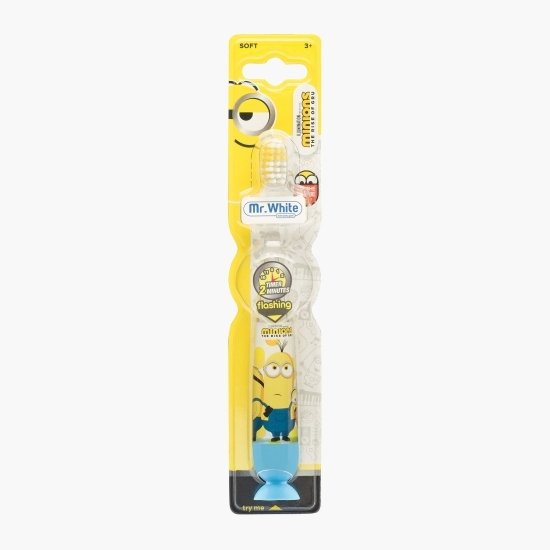 Periuță de dinți luminoasă pentru copii, +3 ani, Minions