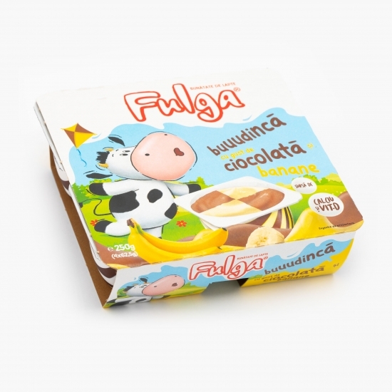Budincă cu ciocolată și banane 4x62.5g