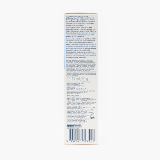 Cremă hidratantă de față, SPF 25, pentru ten normal-uscat 52ml