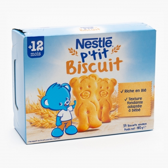Biscuiți pentru copii P'tit, +12 luni, 180g