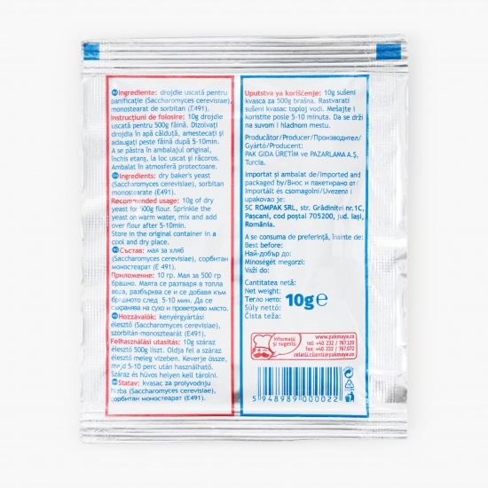Drojdie uscată 10g