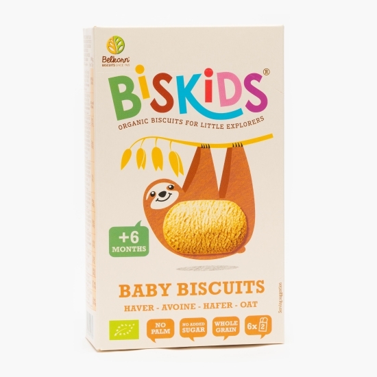 Biscuiți eco, fără zahăr pentru copii, cu ovăz, +6 luni 120g