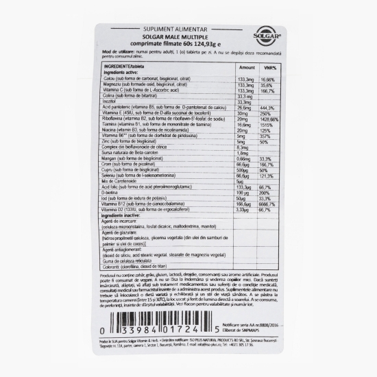 Male Multiple 60 comprimate filmate