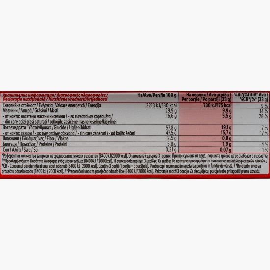 Ciocolată napolitană cu alune 99g