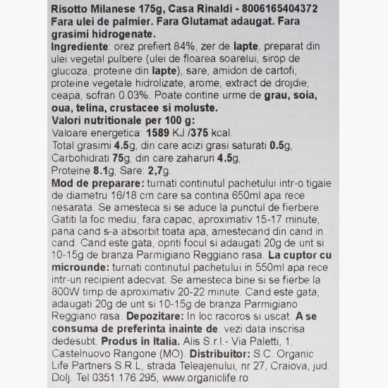 Risotto Milanese 175g