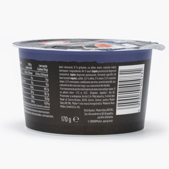 Iaurt Protein + cu fructe de pădure, 0% grăsimi, 170g