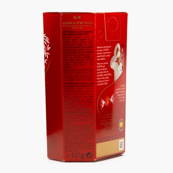 Bomboane de ciocolată cu lapte Lindor 137g