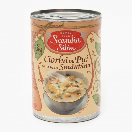 Ciorbă de pui dreasă cu smântână 400g
