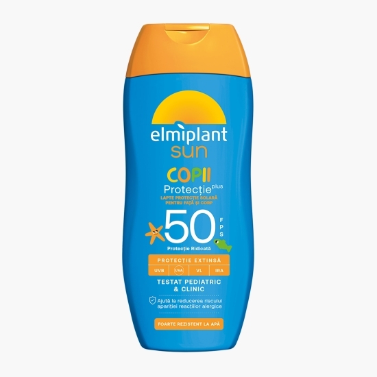 Loțiune cu protecție solară pentru copii SPF 50, 200ml 