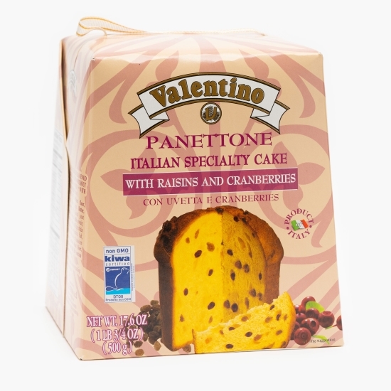 Panettone cu stafide și merișoare 500g
