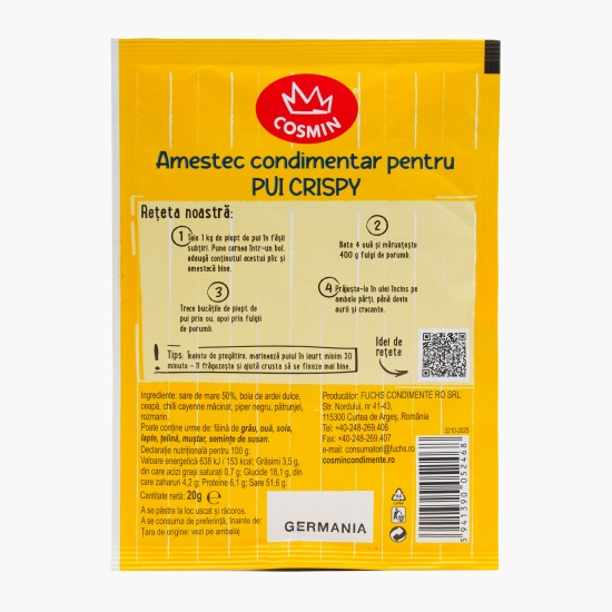 Amestec de condimente pentru pui crispy 20g