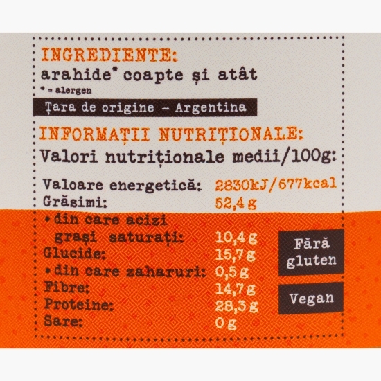 Cremă tartinabilă de arahide crocante 360g
