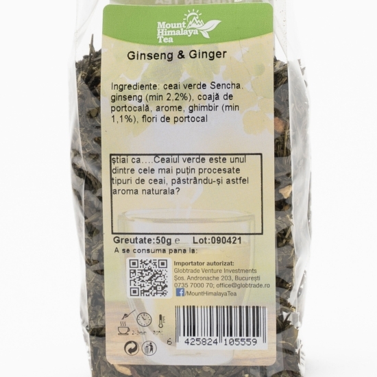 Ceai verde cu ginseng și ghimbir 50g