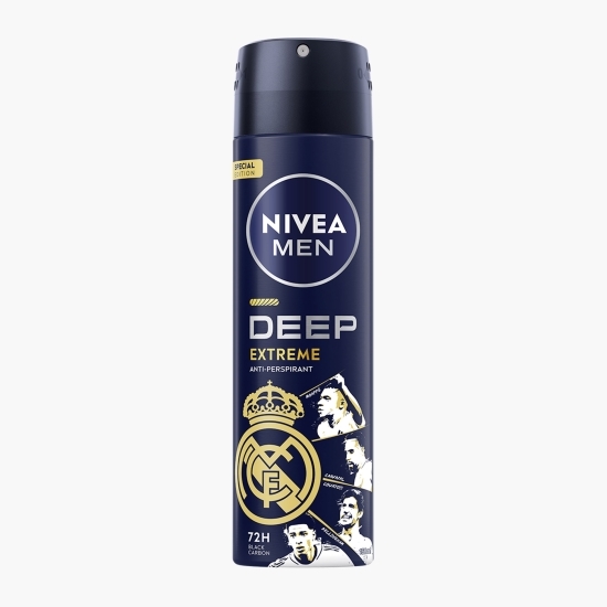 Deodorant spray pentru bărbați Men Deep Extreme, ediție limitată Real Madrid 150ml