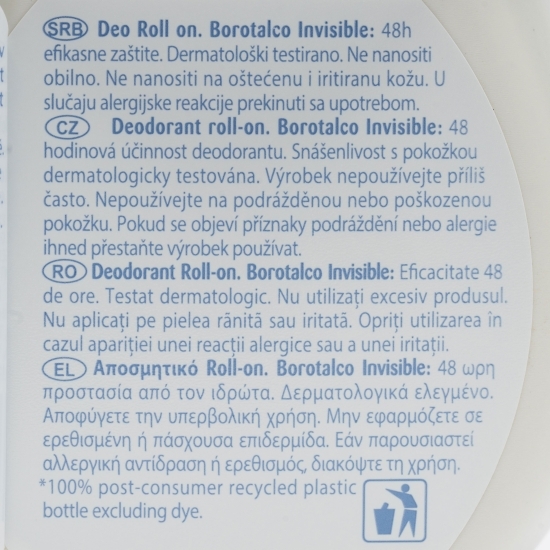 Deodorant roll-on Invisible Fresh 50ml