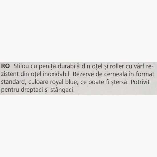 Set stilou și roller negru + 2 rezerve