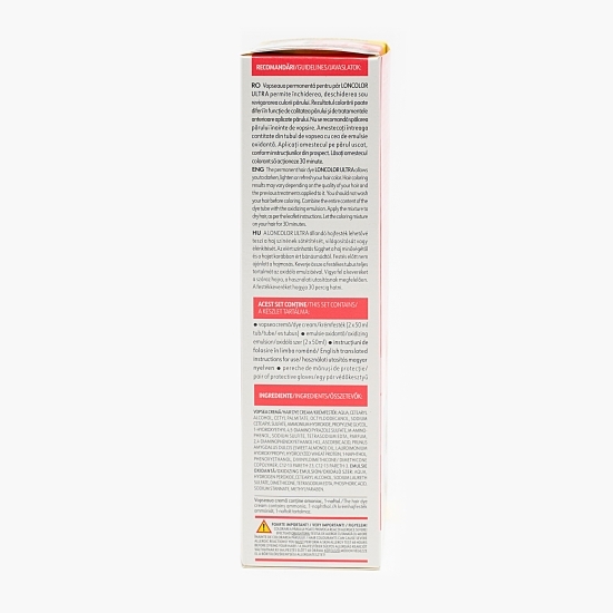 Vopsea permanentă pentru păr Ultra Duo 7.62 Roșu grenadine 200ml
